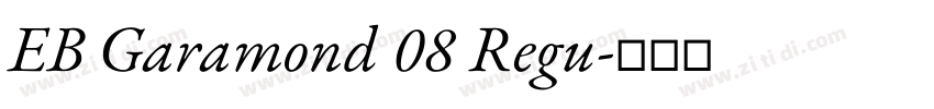 EB Garamond 08 Regu字体转换